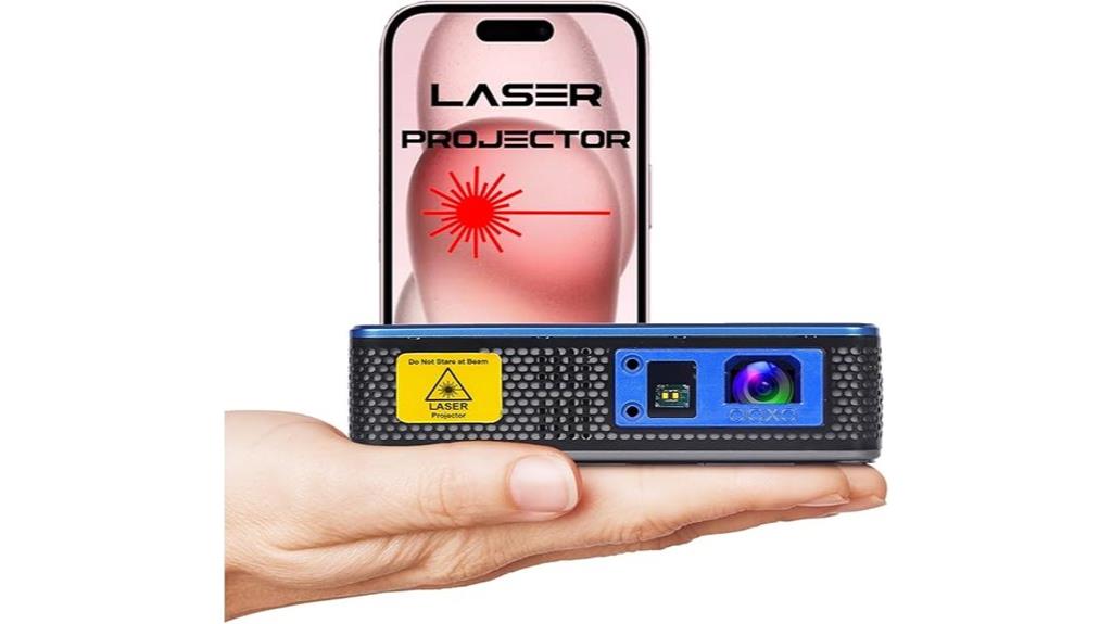 portable laser projector battery