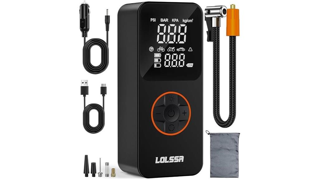 portable tire inflator kit