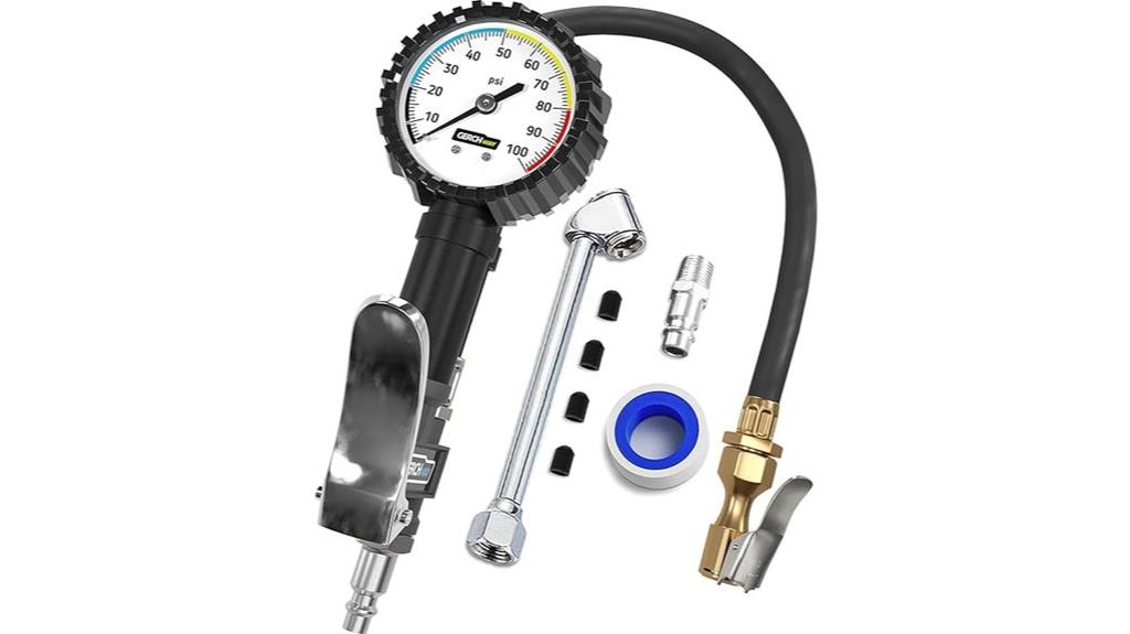 portable tire pressure kit