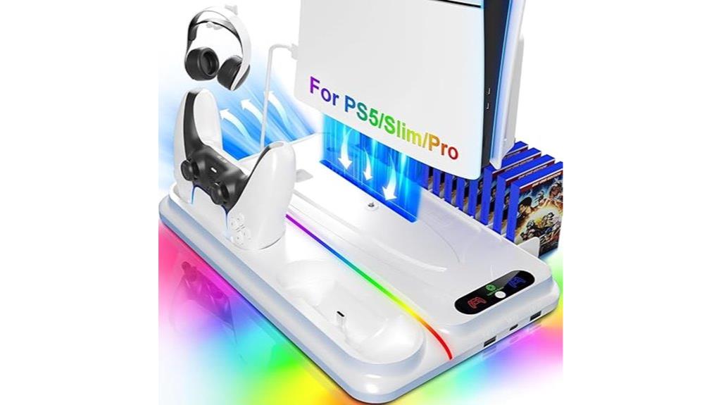 ps5 cooling fan charger