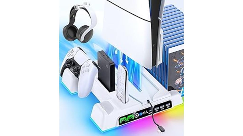 ps5 stand with cooling