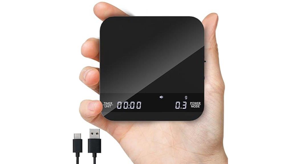 rechargeable coffee weighing scale