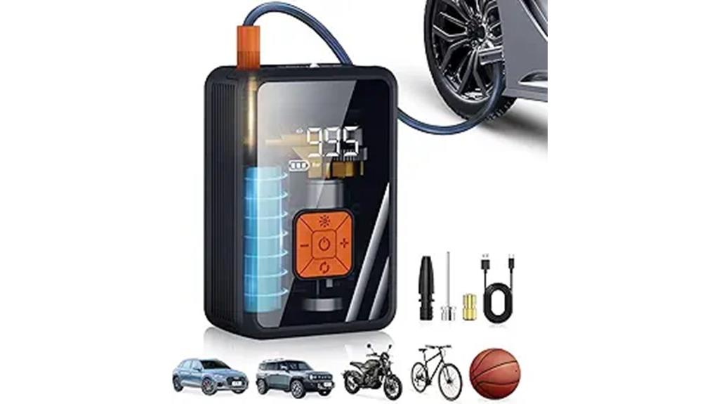 rechargeable led tire pump
