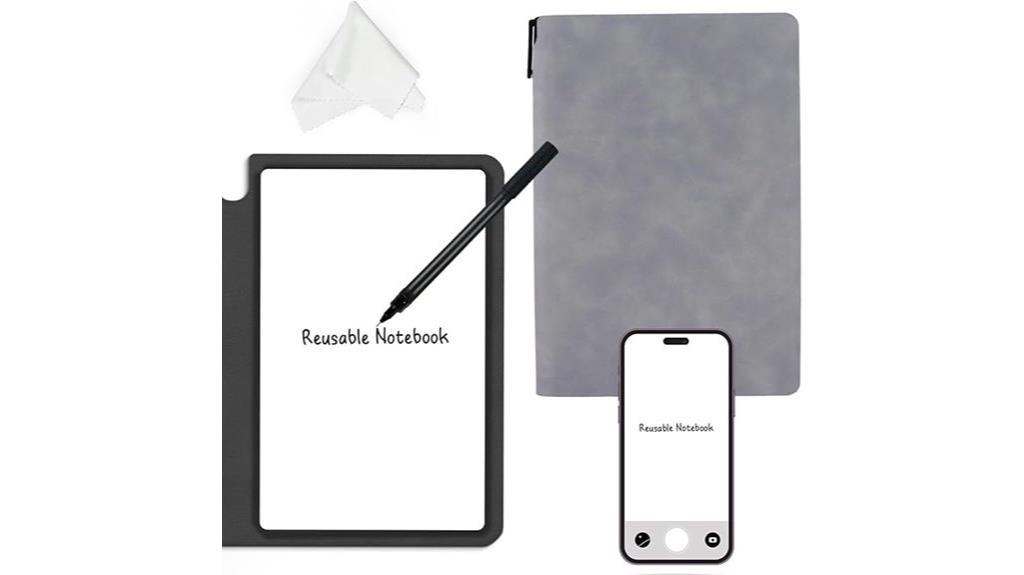 reusable erasable whiteboard notebook