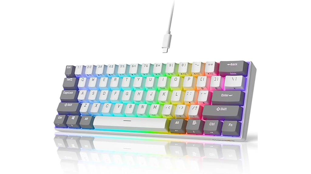 rgb hot swappable mechanical keyboard