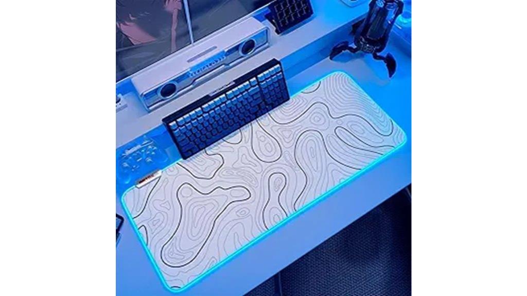 rgb large gaming mouse pad