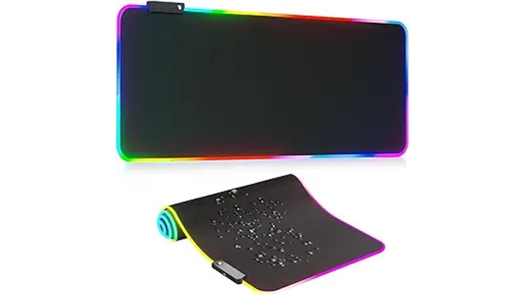 rgb large led mouse pad