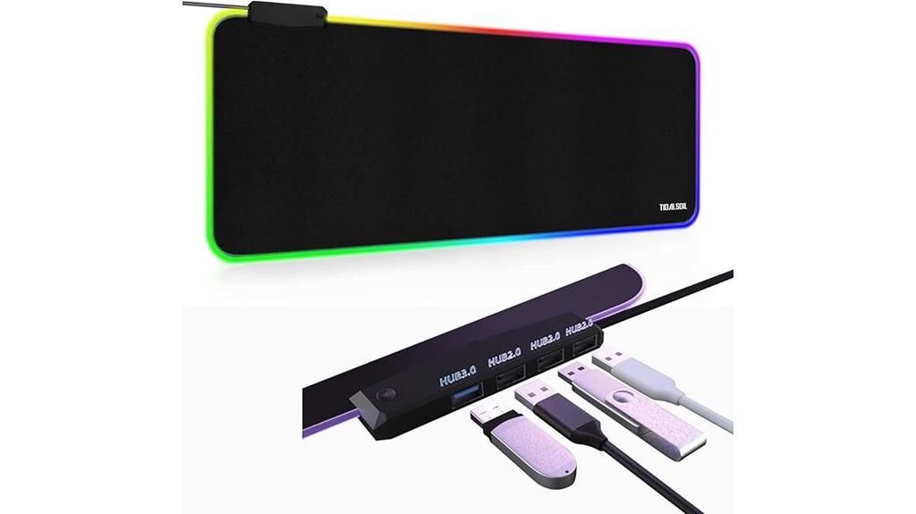 rgb mouse pad with usb