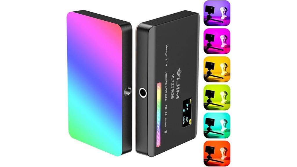 rgb portable video light