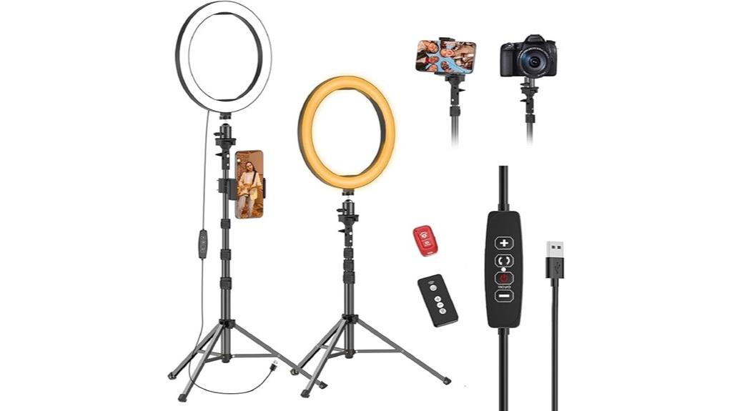 ring light with tripod