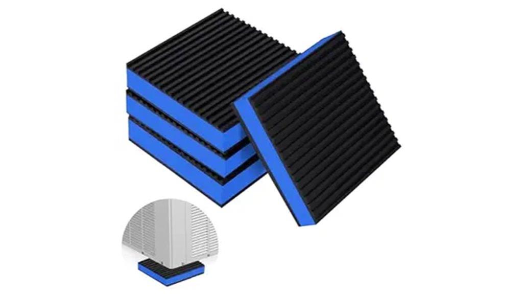 rubber vibration isolation pads