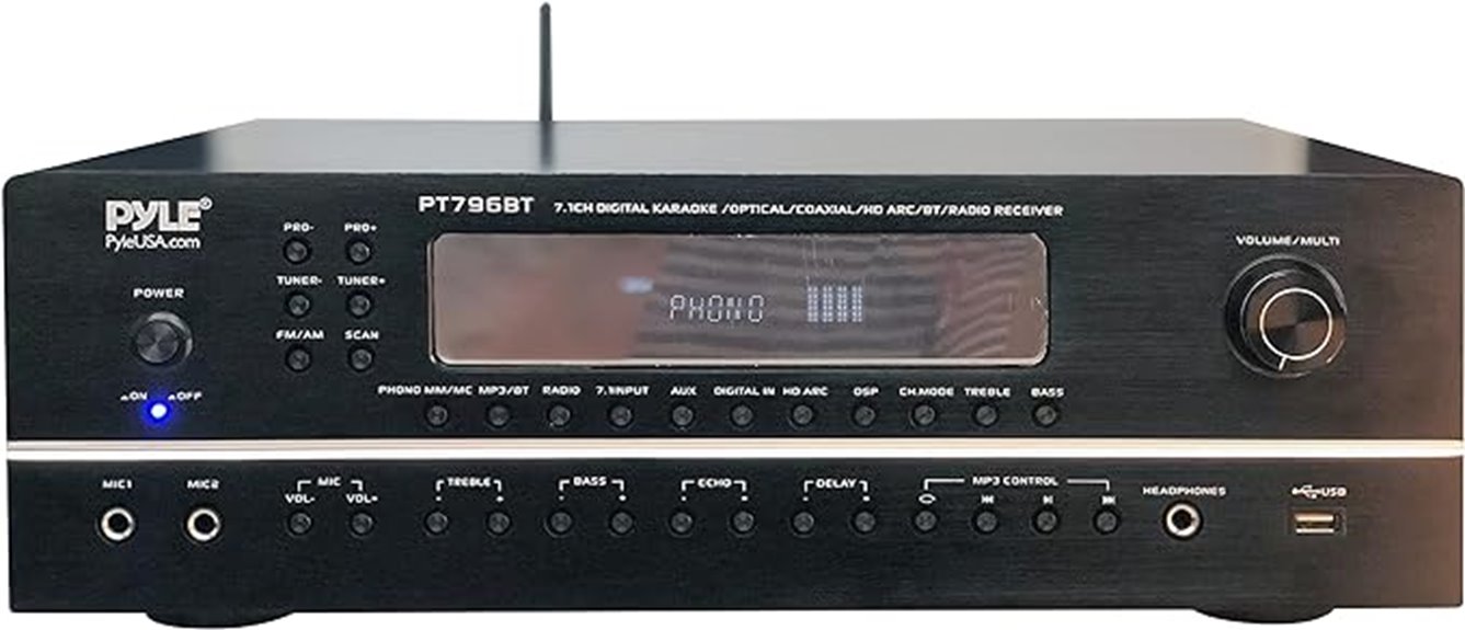 seven channel bluetooth amplifier