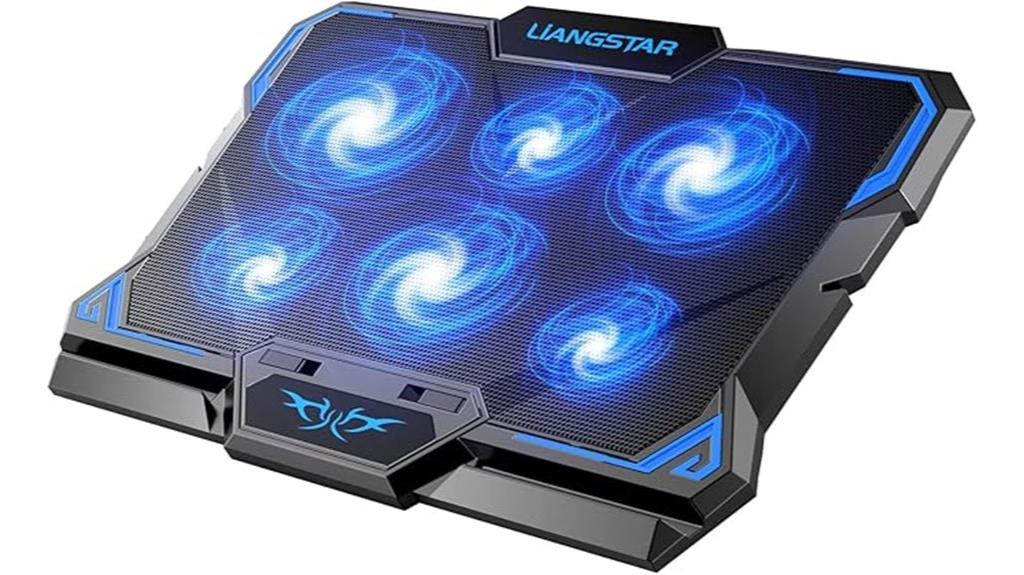 six led fan laptop cooler