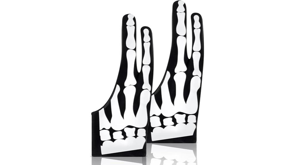 skeleton glove for drawing