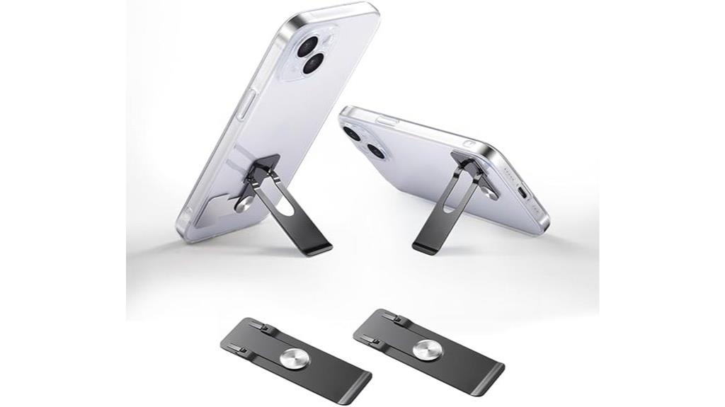 slim dual phone stands