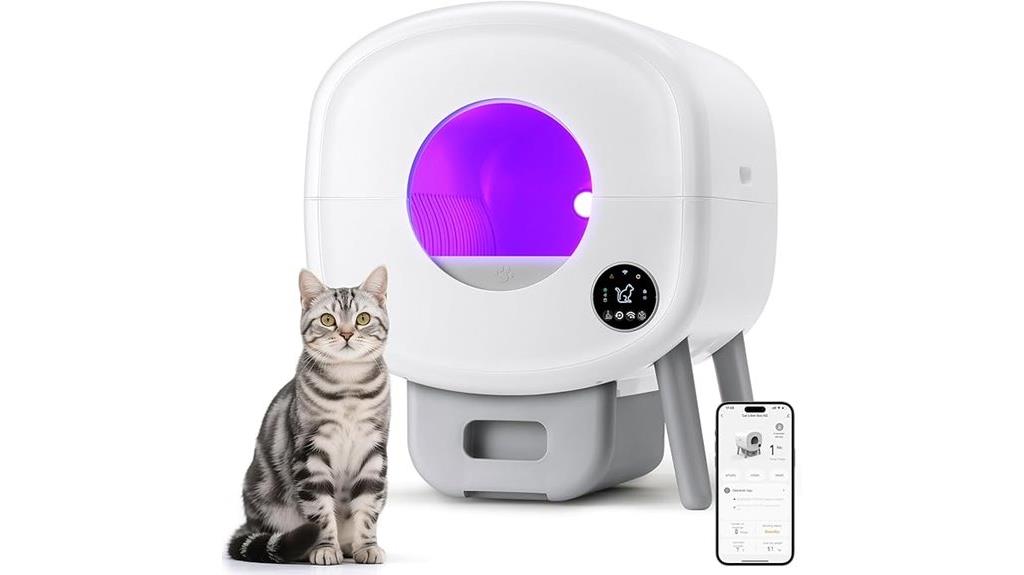 smart app controlled litter box