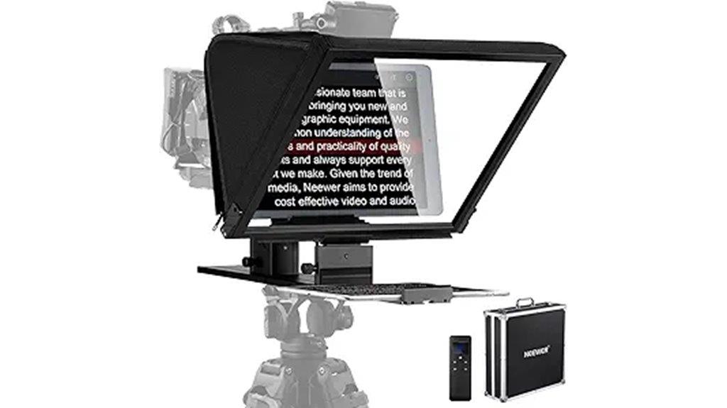 teleprompter with remote