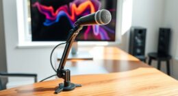top desk mounted mic arms