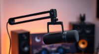 top noise canceling microphone arms