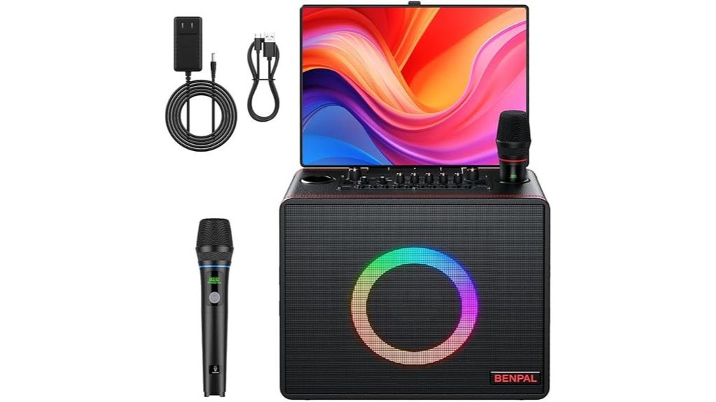 touch screen wireless karaoke