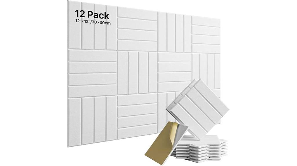 twelve wall soundproof panels