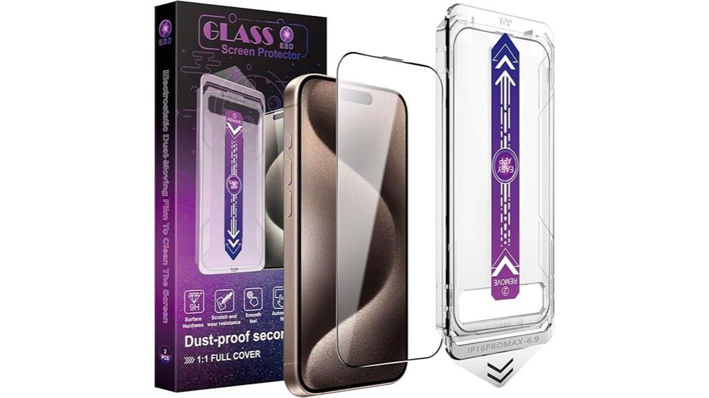 two iphone 16 pro max protectors