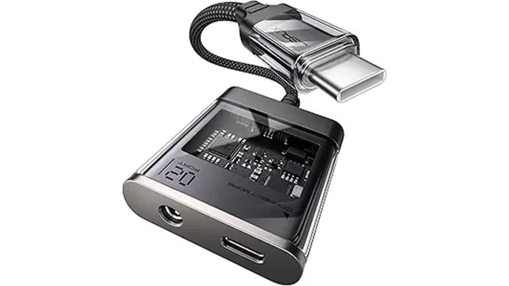 usb c audio charger adapter