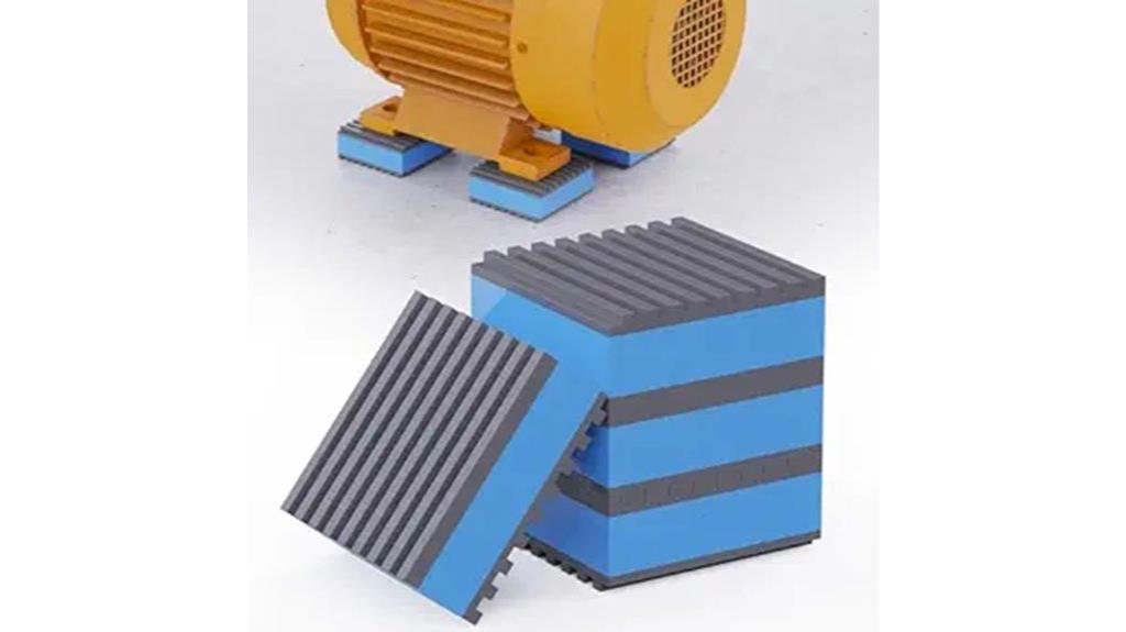 vibration damping rubber pads