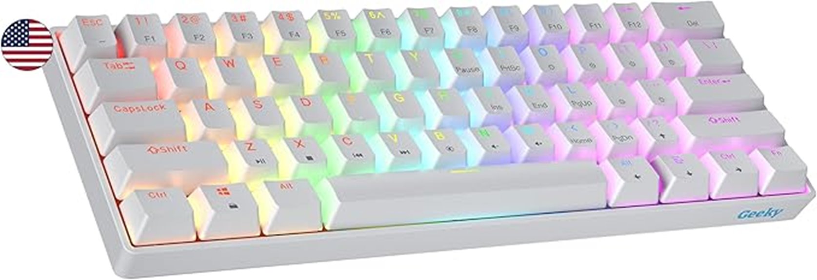 white blue switch keyboard