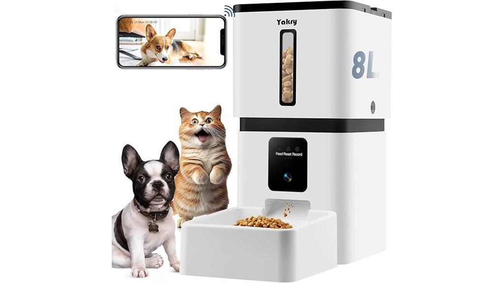 wifi camera food dispenser