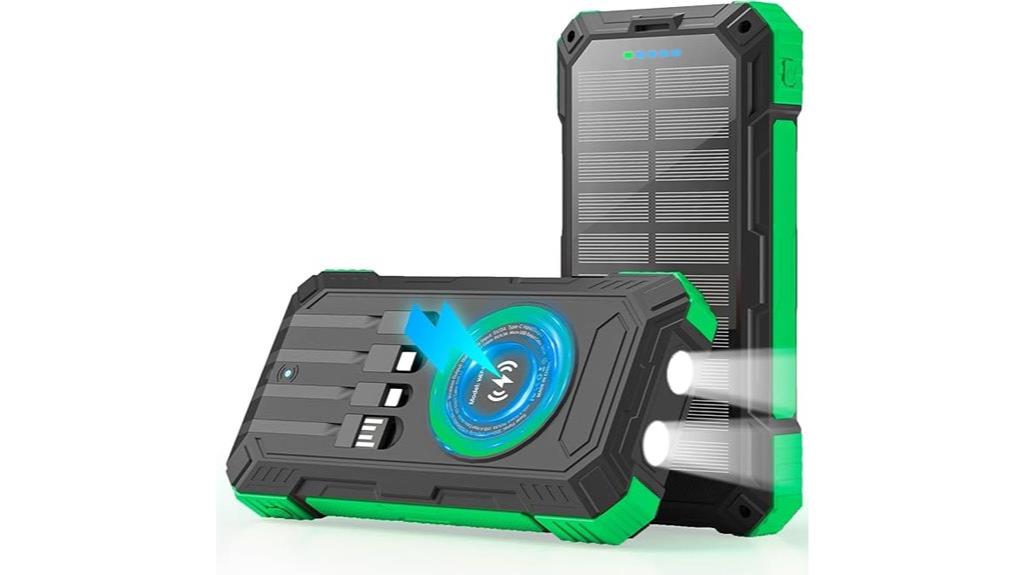 wireless charging solar bank