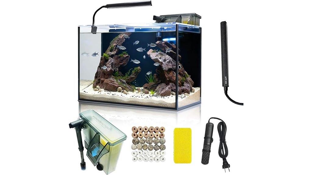 10 gallon fish tank set