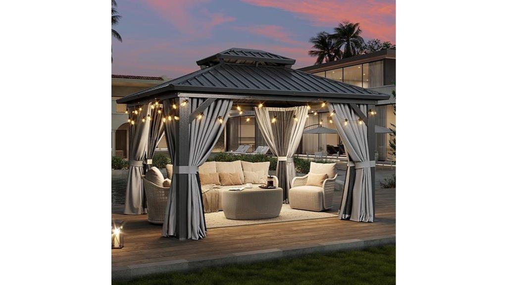 12x10 aluminum gazebo