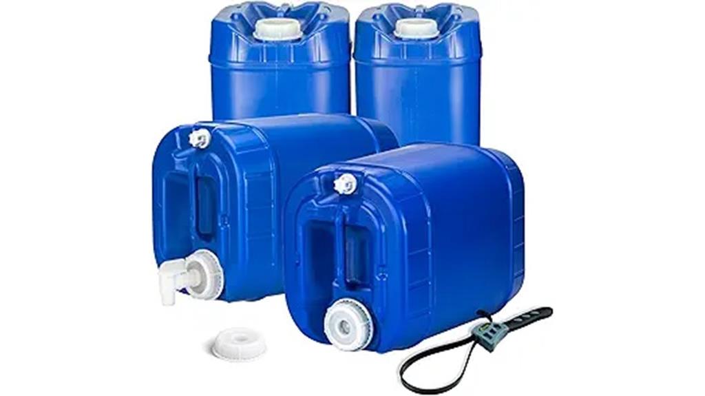 20 gallon emergency water containers