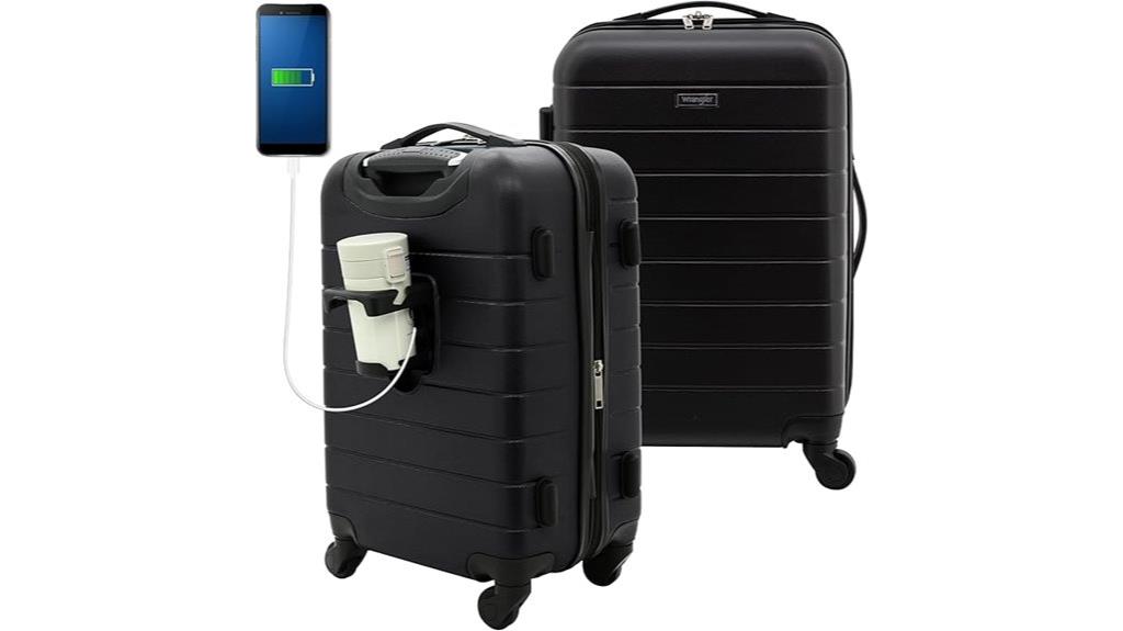 20 inch smart spinner luggage