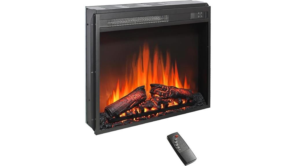22 inch remote controlled fireplace