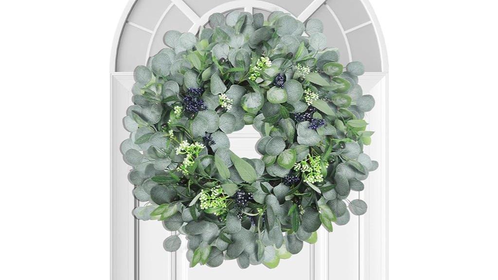 24 inch artificial eucalyptus wreath