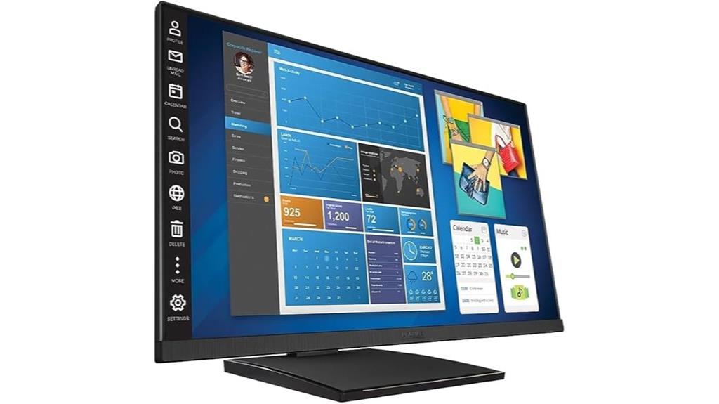 24 inch black led monitor