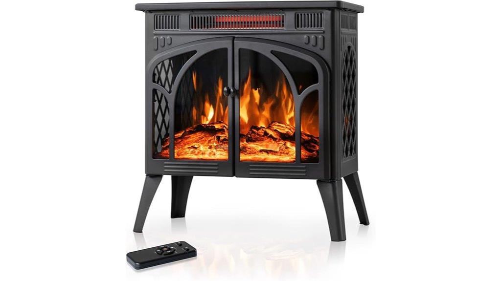 24 inch infrared electric fireplace