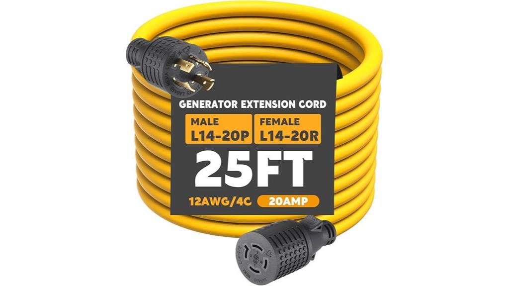 25 foot twist lock extension