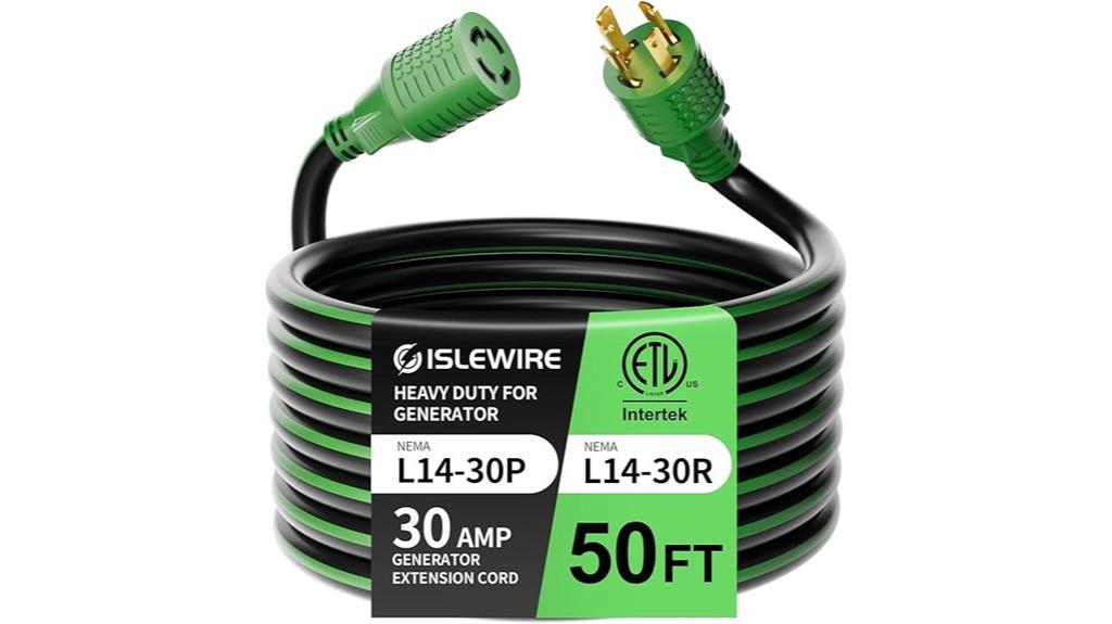 30 amp 50ft generator cord