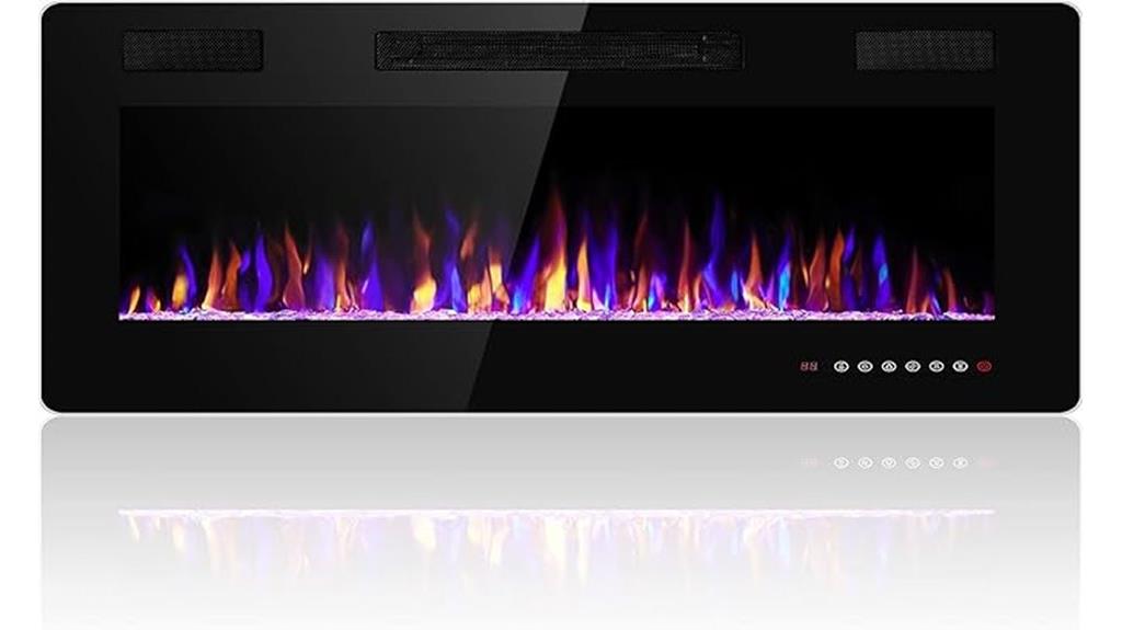 36 inch remote touchscreen fireplace