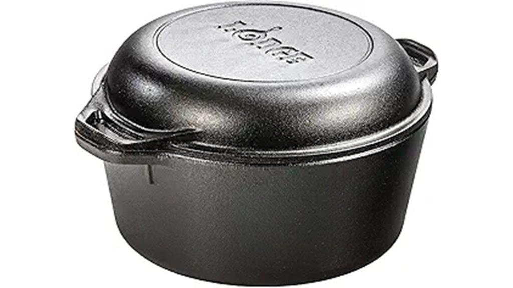 5 quart cast iron dutch oven