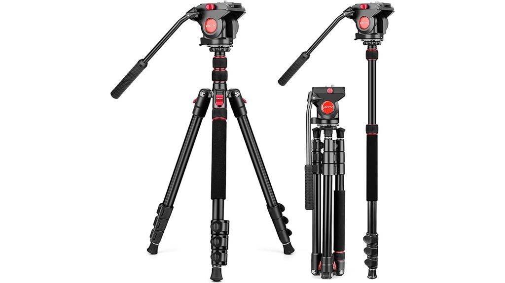 72 inch fluid head tripod