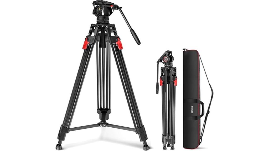 76 inch fluid head tripod