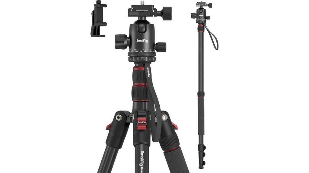 adjustable aluminum tripod monopod
