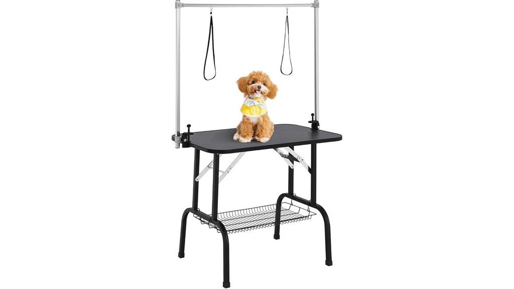 adjustable dog grooming table