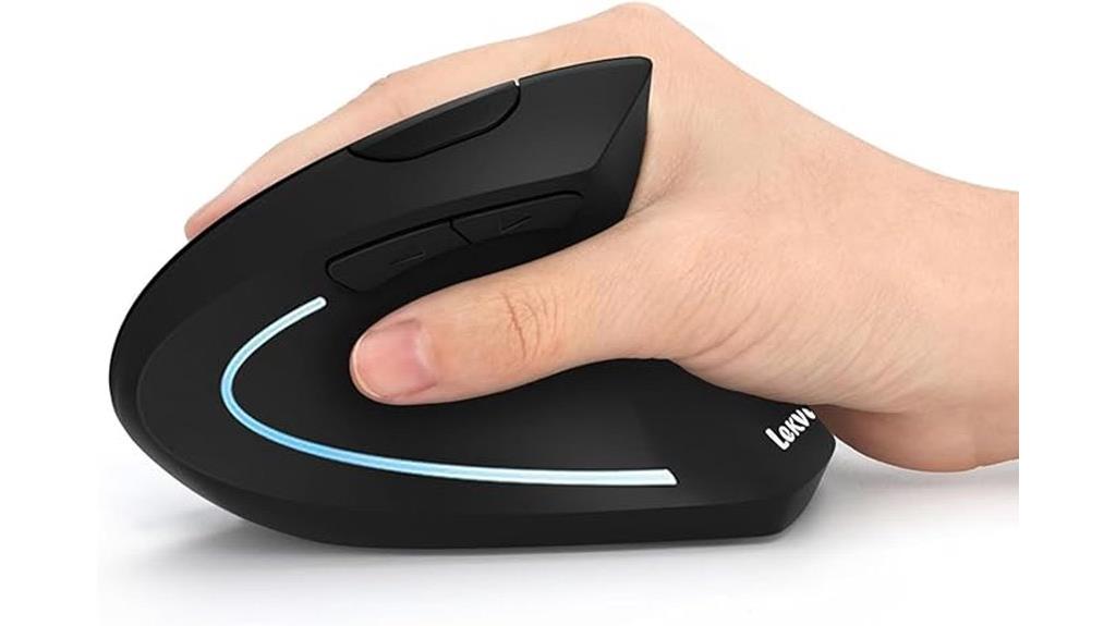 adjustable dpi vertical mouse