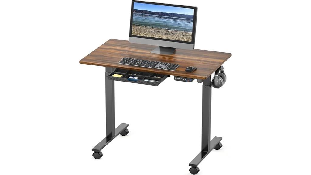 adjustable height sit stand desk
