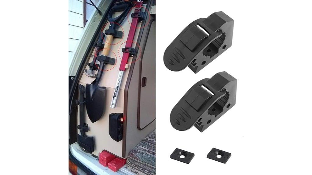 adjustable roof rack shovel mount